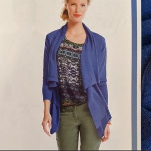 CAbi Chelsea Topper Cardigan Royal Blue